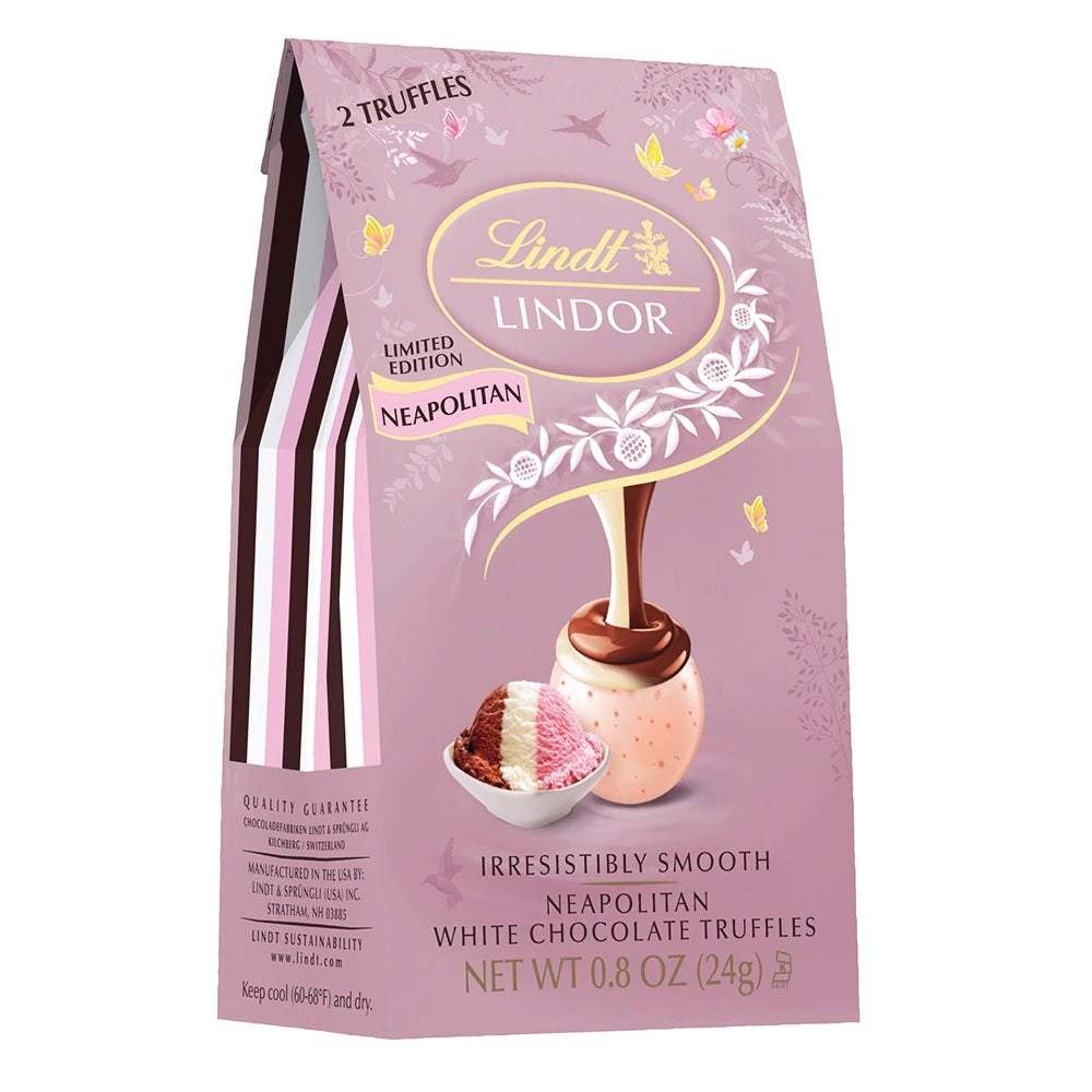 Lindt Lindor Neapolitan Truffles 2pc