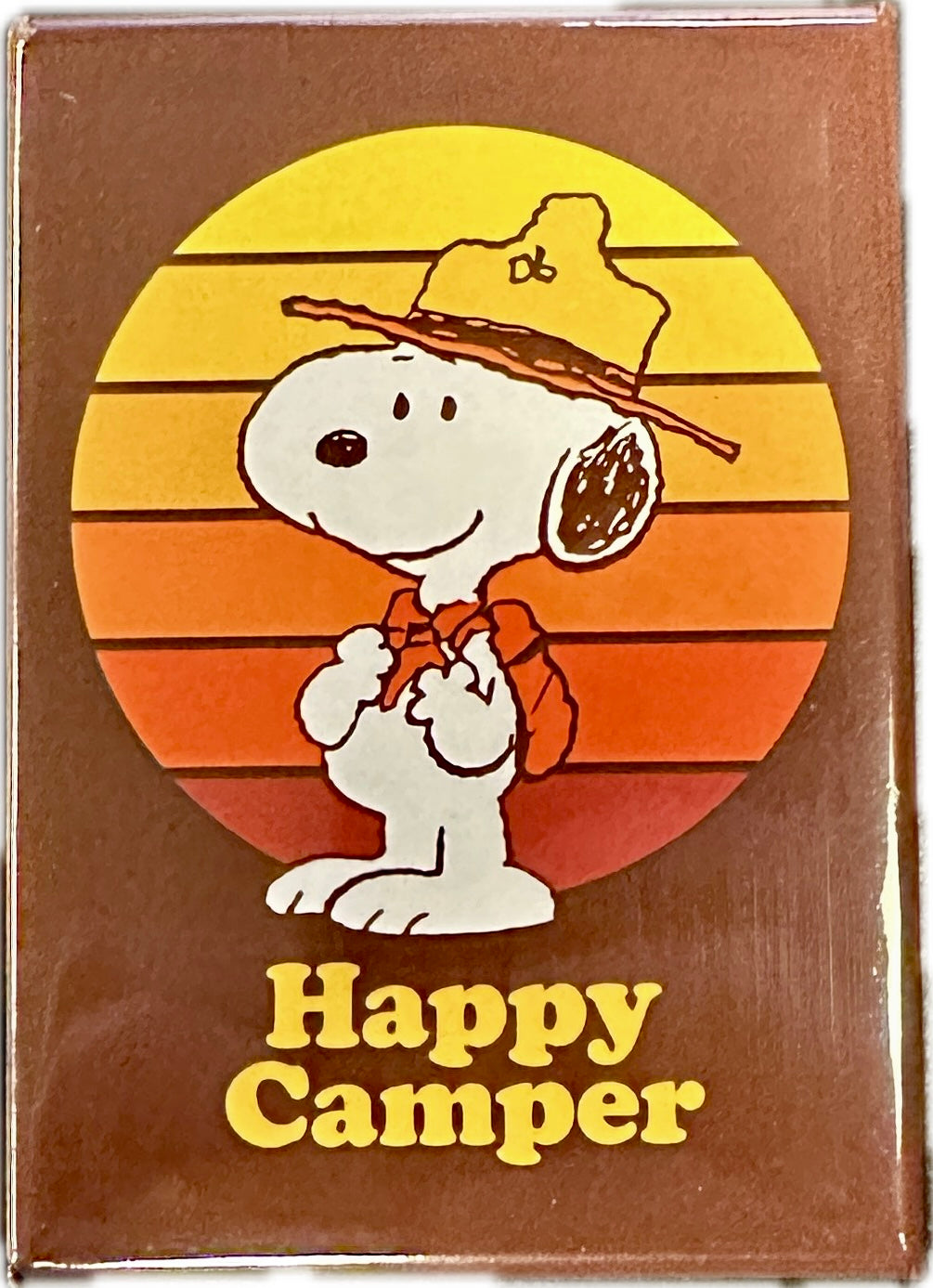 MAGNET Peanuts Snoopy Happy Camper Beagle Scouts