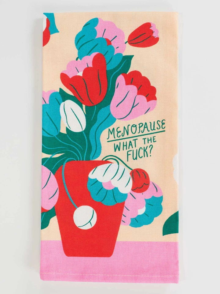 Menopause WTF Dish Towel