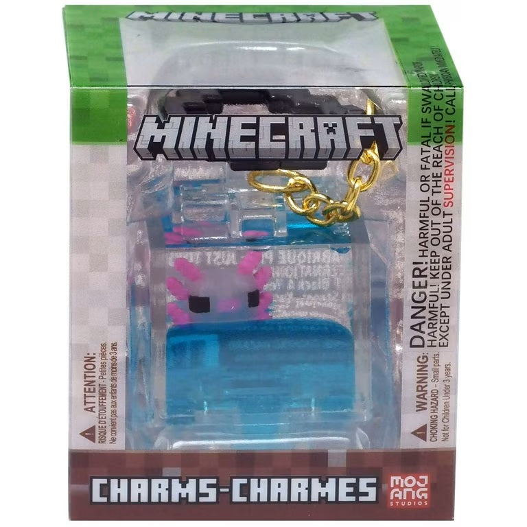 Minecraft Charms Backpack Hanger Axolotl