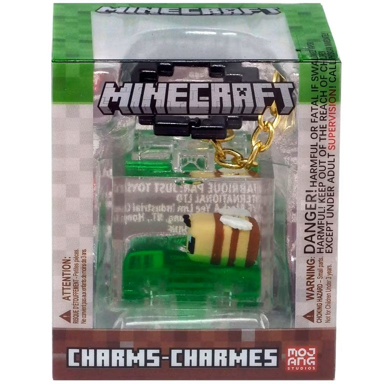 Minecraft Charms Backpack Hanger Bee