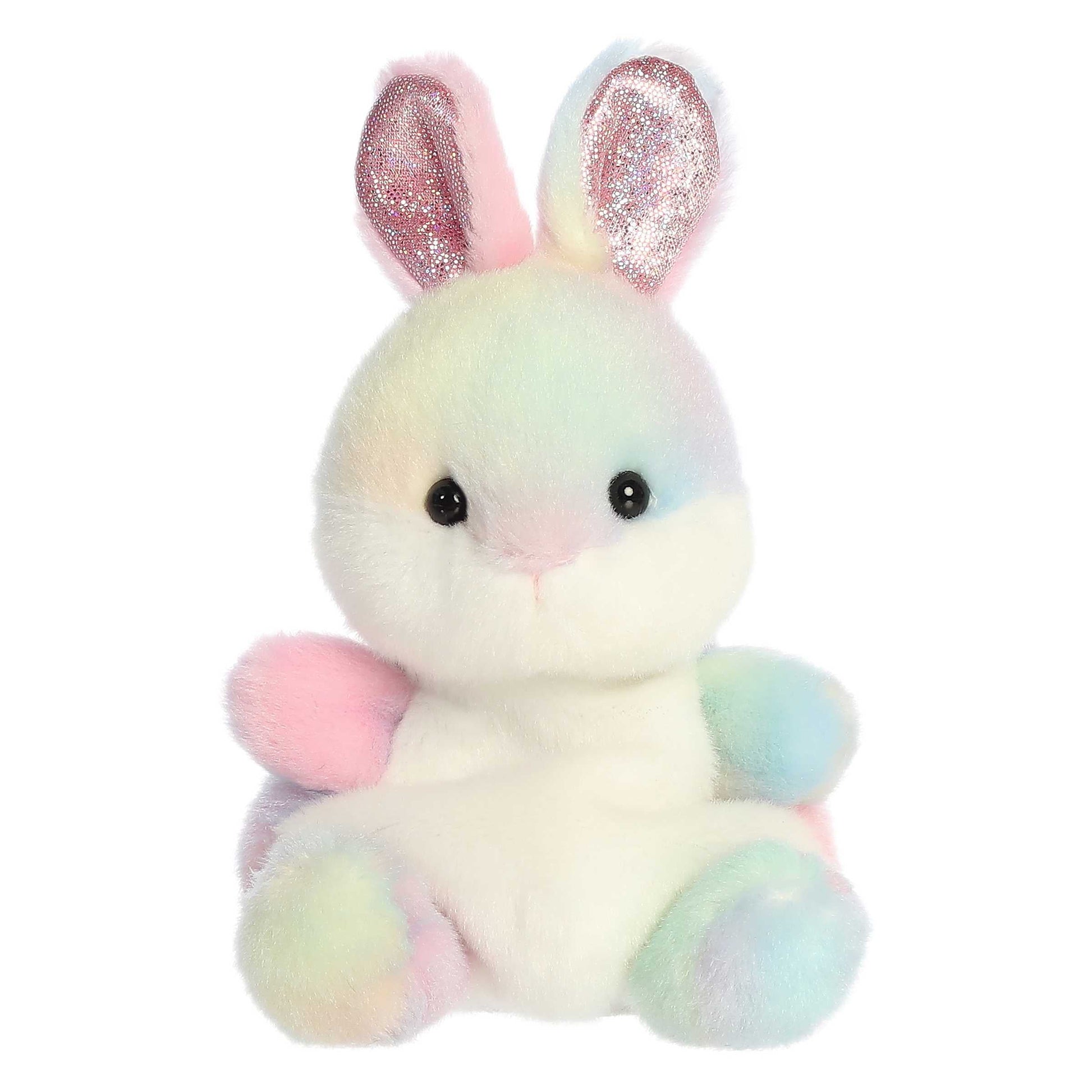 Opal Rainbow Bunny Palm Pals Plush 5"