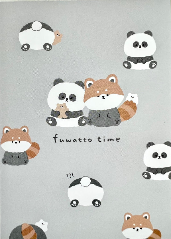 Panda And Red Panda Mini Note Pad Fuwatto Time