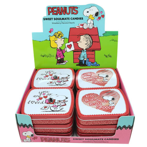 Peanuts Sweet Soulmate Kiss Candy Tin