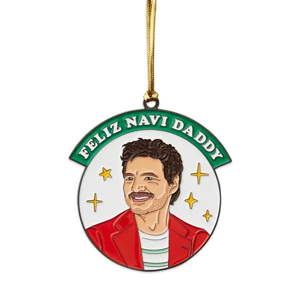 Pedro Pascal Feliz Navi Daddy Enamel Ornament