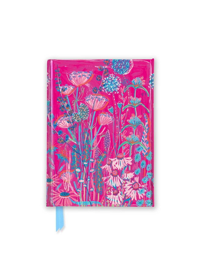 Pink Garden House Foil Hard Cover Notebook