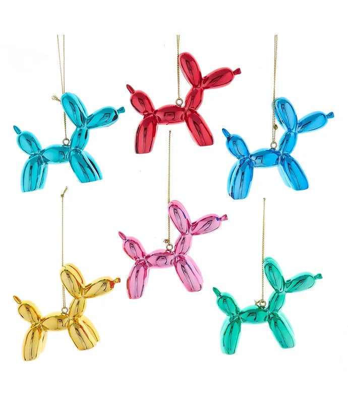 Resin Shiny Balloon Dog Ornament