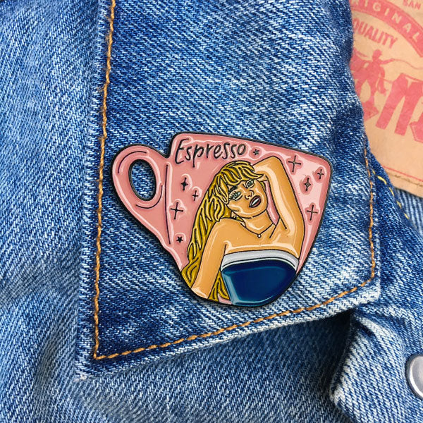 Sabrina Carpenter Espresso Enamel Pin