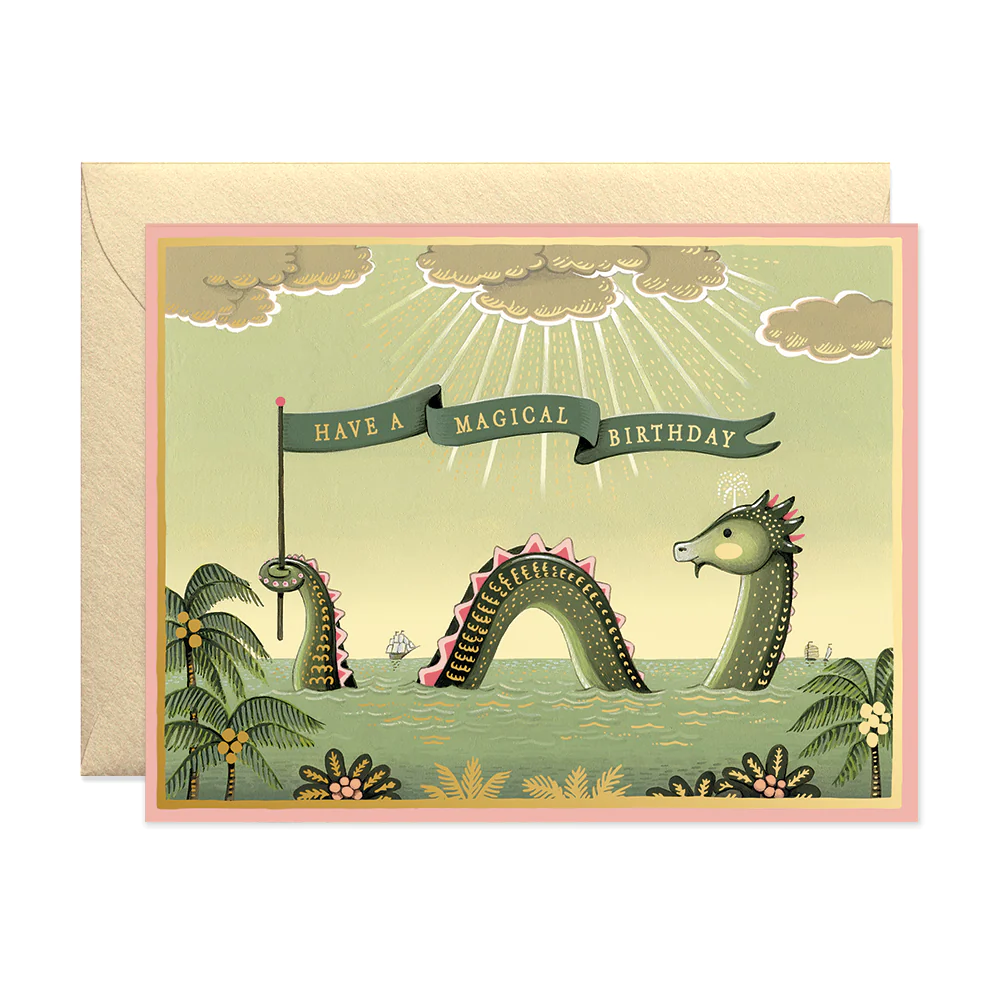 Card Sea Monster Birthday