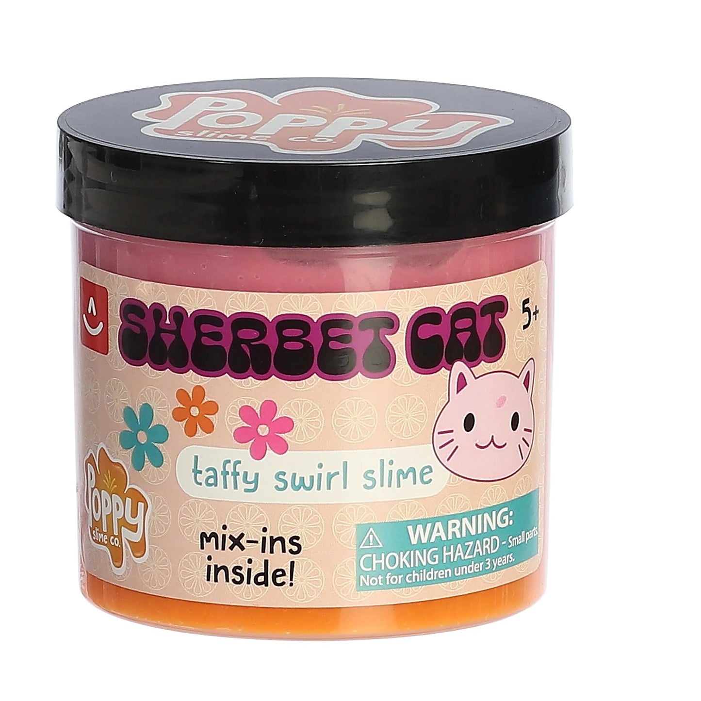 Sherbet Cat Taffy Swirl Slime