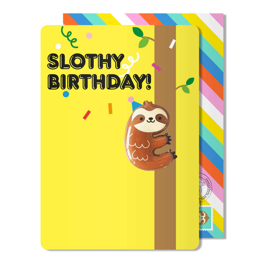 Card Slothy Sloth Birthday