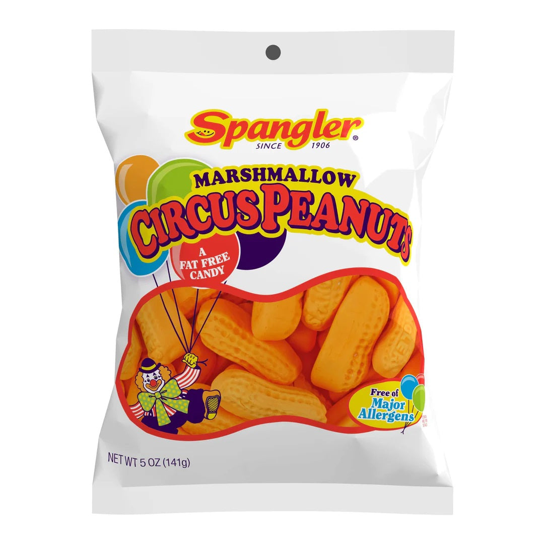 Spangler Marshmallow Circus Peanuts Bag 5 oz