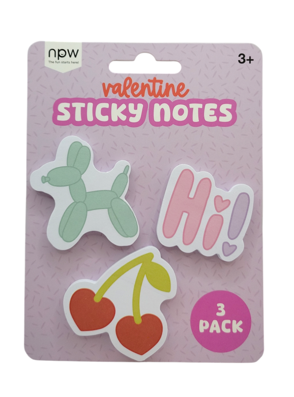 Spring Valentine Sticky Notes 3 pk