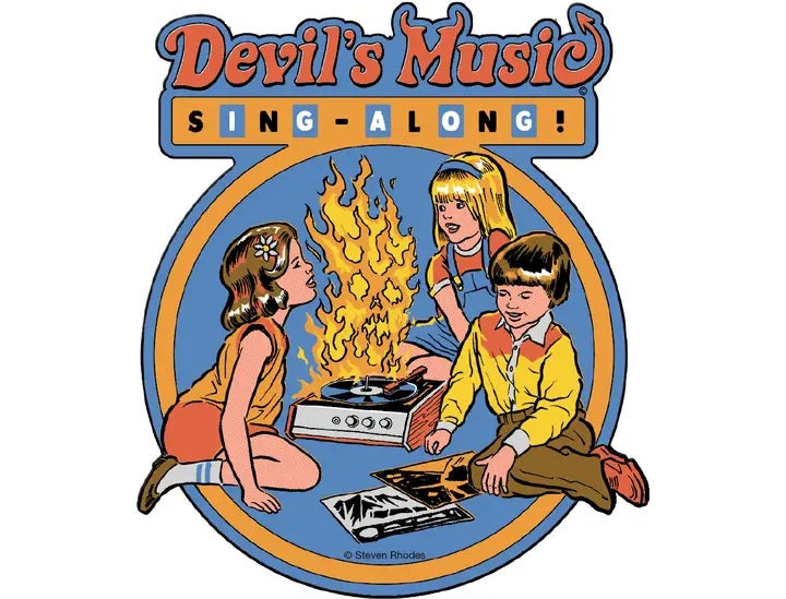 Steven Rhodes Devil's Music Die Cut Sticker