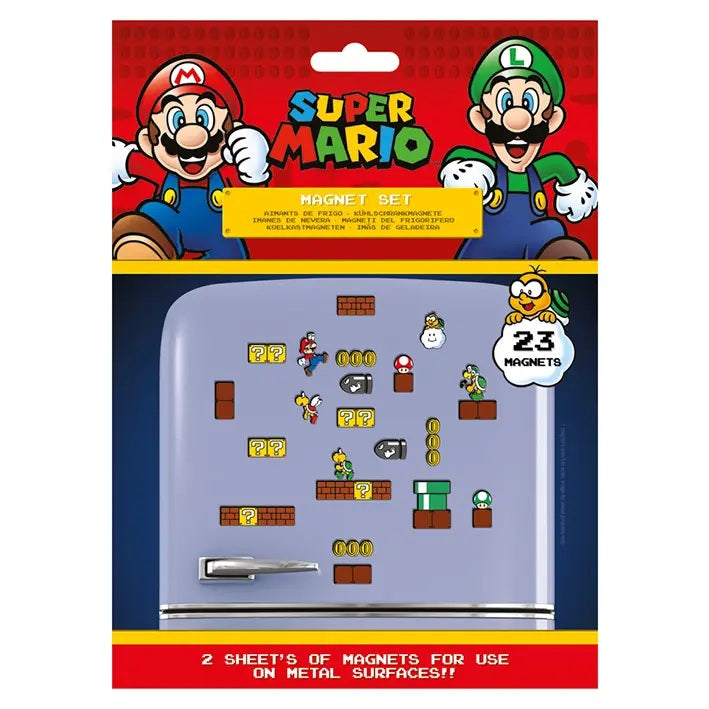 Super Mario Retro Magnet Set