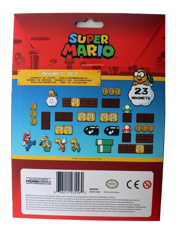 Super Mario Retro Magnet Set