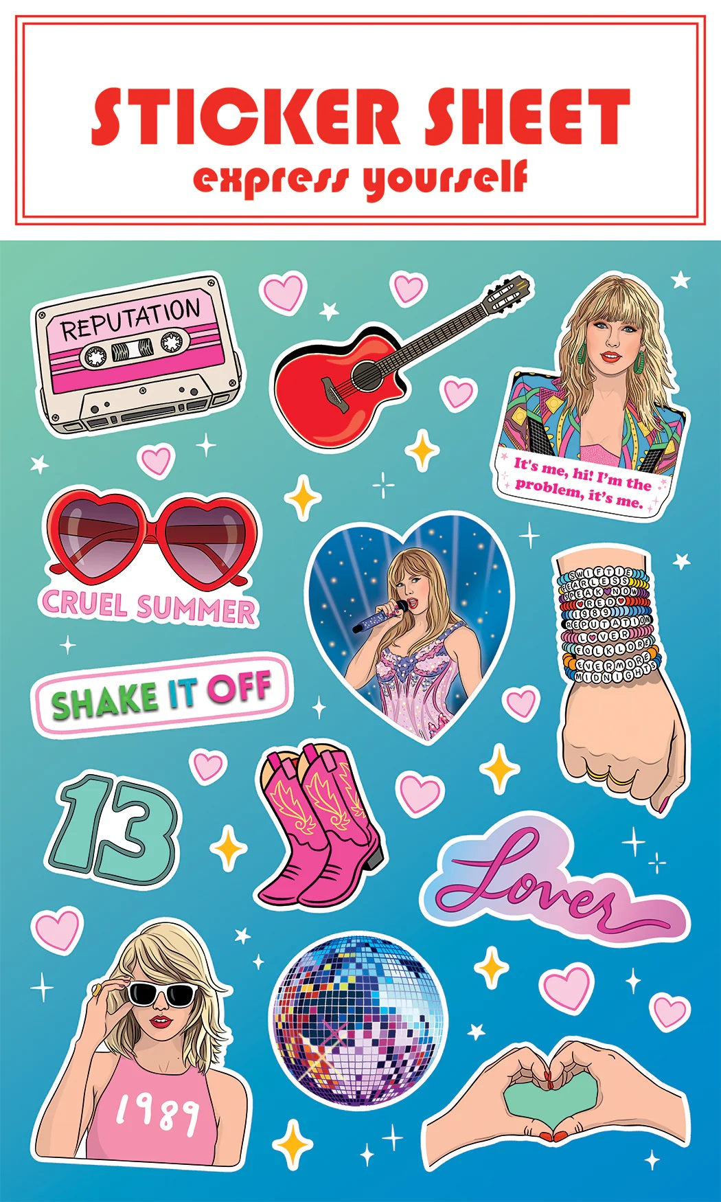 Swiftie Sticker Sheet Taylor Swift