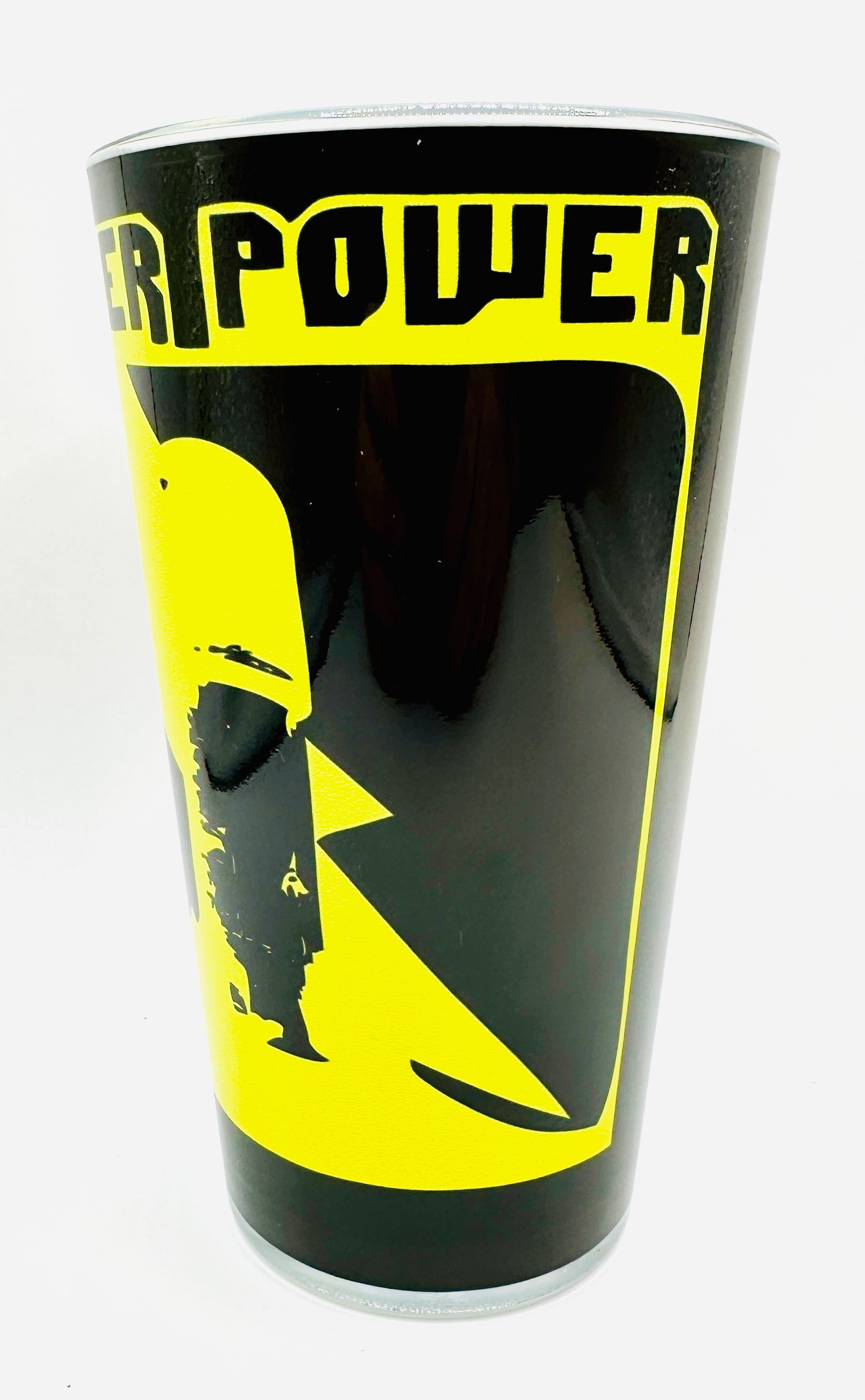 Tower Power Black & Yellow Pint Glass