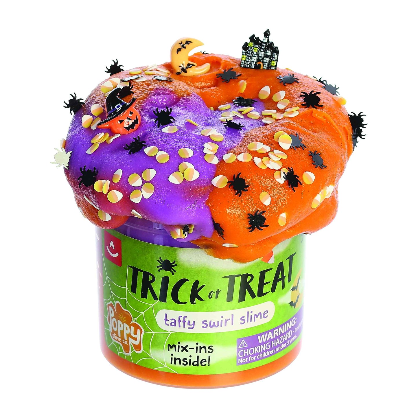 Trick Or Treat Taffy Swirl Slime