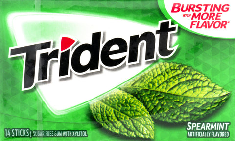 Trident Spearmint Gum – www.shoptherocket.com