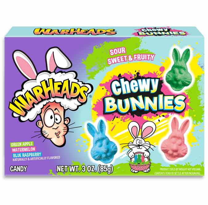 Warheads Chewy Bunnies Theater Box