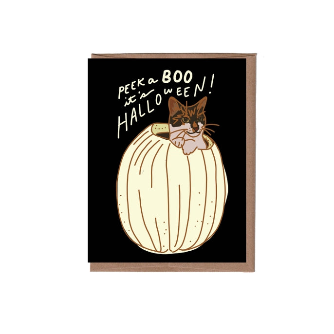 Card Pumpkin Cat Halloween Scratch & Sniff