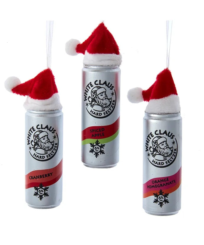 White Claus Hard Seltzer Ornament