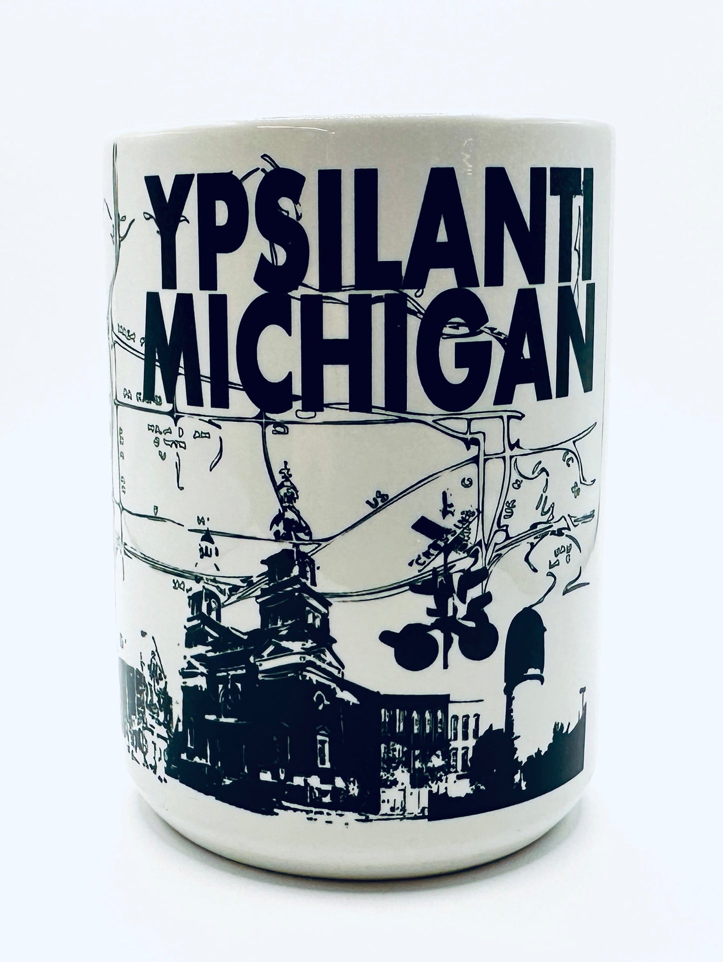 Ypsilanti Michigan Map Mug