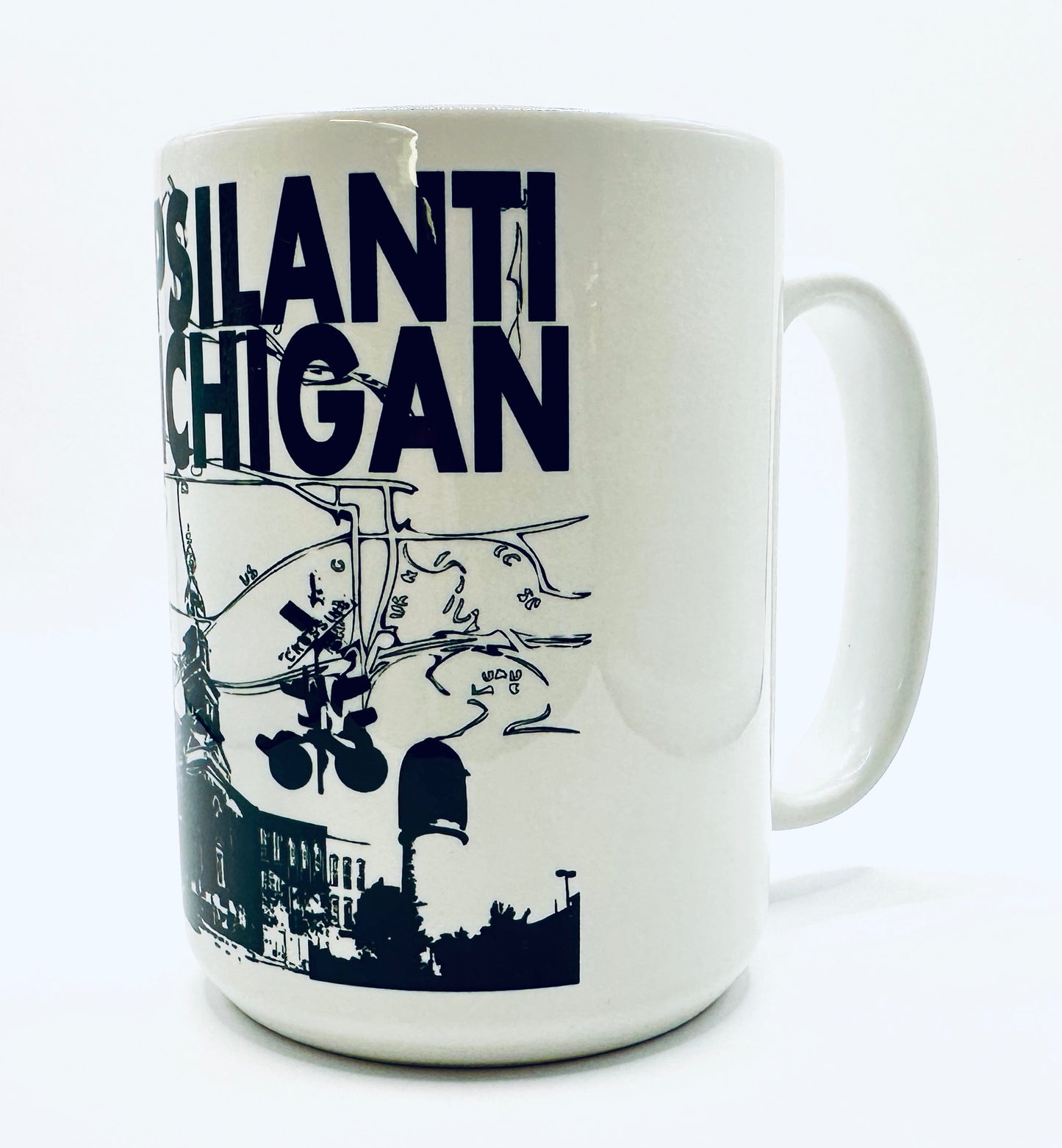 Ypsilanti Michigan Map Mug