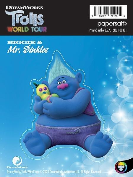 Trolls World Tour Biggie and Mr. Dinkles Kiss-Cut Sticker, Stickers