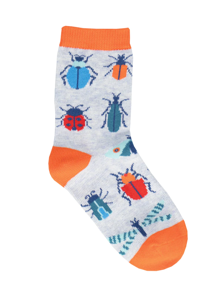 Buggin' Out Kid's Socks Blue Heather (2-4 Years)