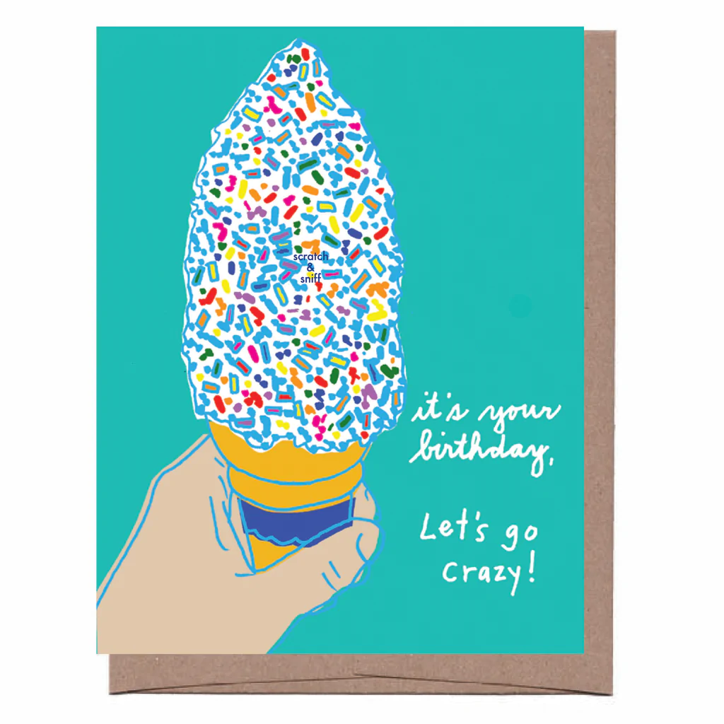 Card Sprinkle Cone Birthday