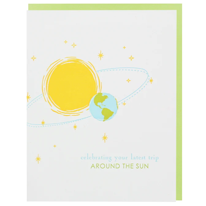 Card Sun & Earth Birthday