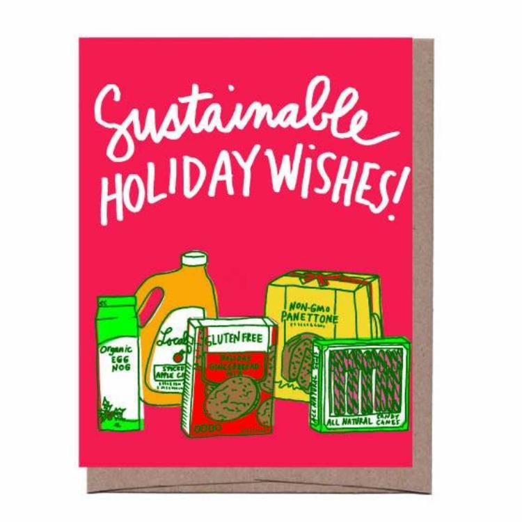 Card Sustainable Holiday Wishes Christmas