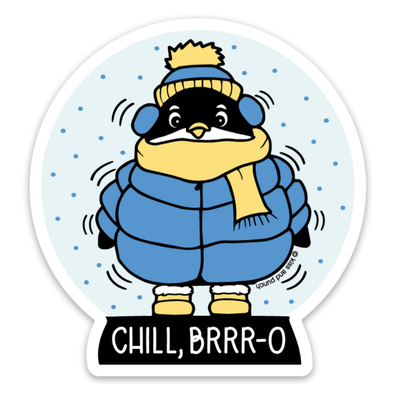 Chill Bro Penguin Sticker