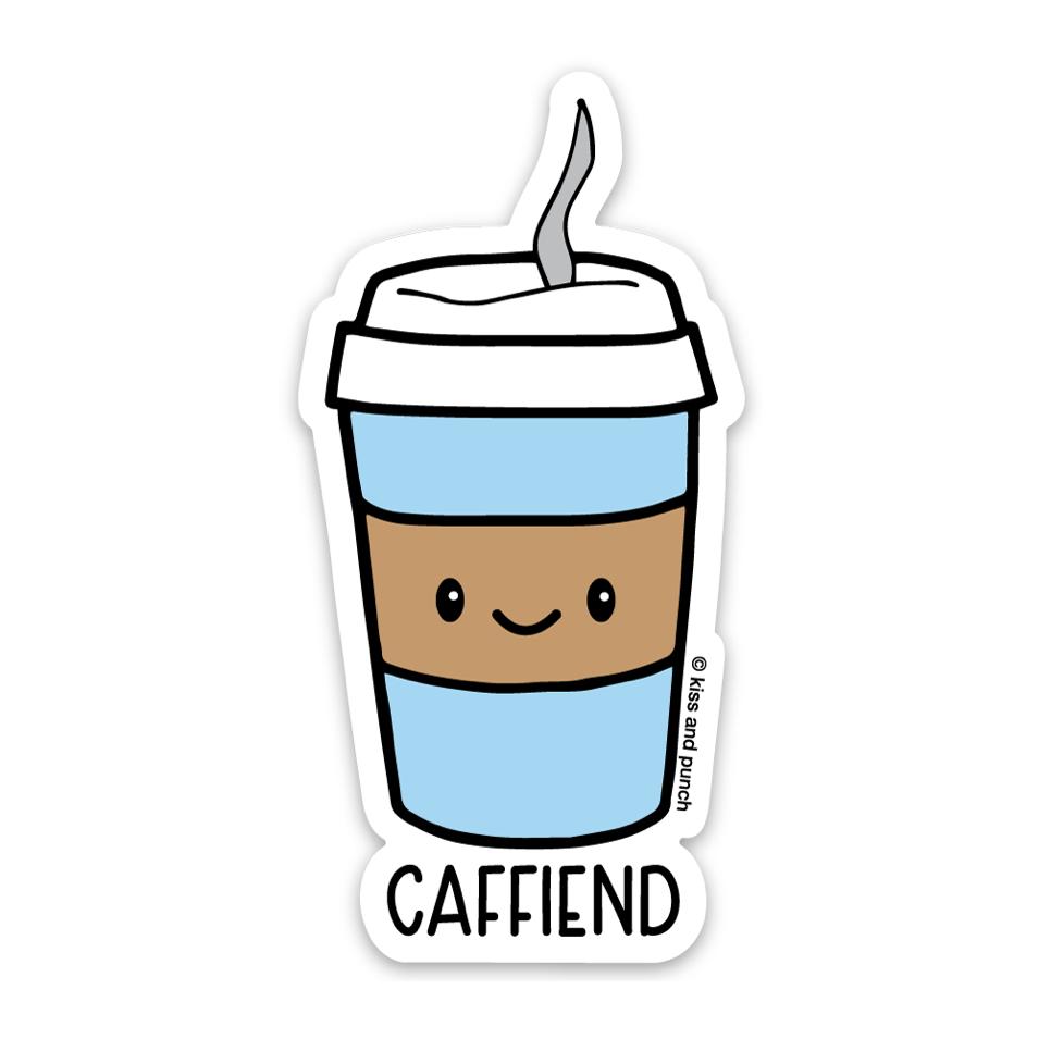 Caffiend Coffee Sticker