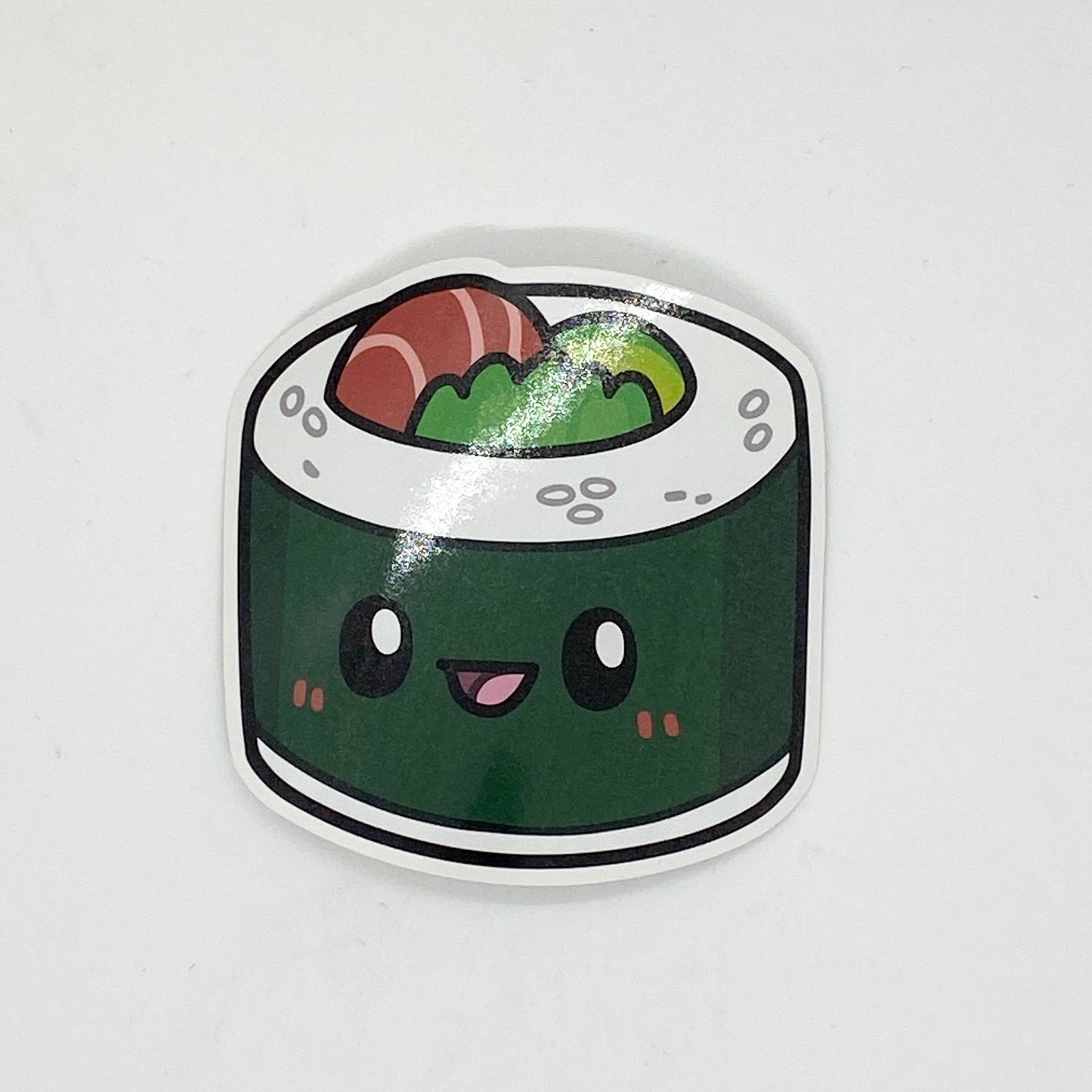 Cute Sushi Roll Sticker 3"