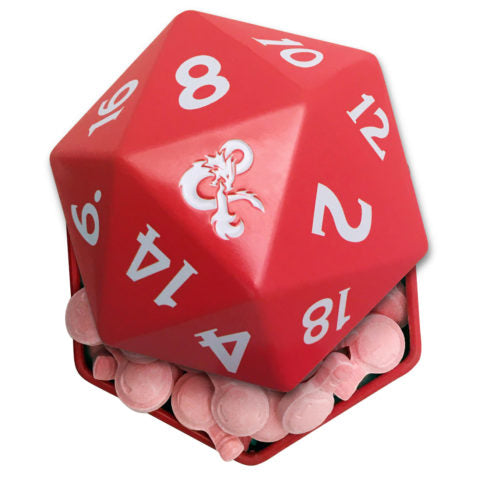 Dungeons & Dragons D20 + 1 Potion Cherry Sours Candy Tin