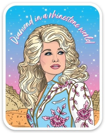 Dolly Parton Diamond Die Cut Sticker