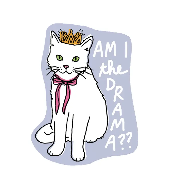 Am I The Drama Cat?? Sticker