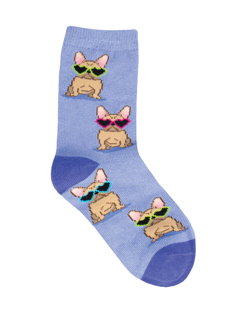 Frenchie Fashion Kid's Socks Periwinkle (2-4 Years)