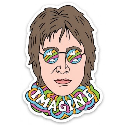 John Lennon Imagine Die Cut Sticker