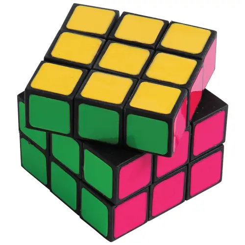 Neon Puzzle Cube