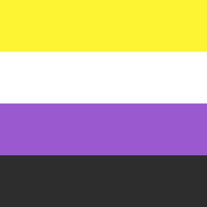 Non-Binary Flag Vinyl Sticker