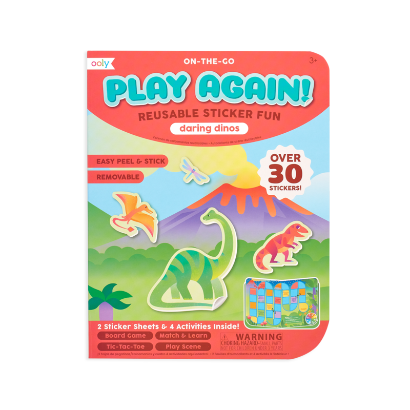 Play Again! Daring Dinos Reusable Sticker Fun