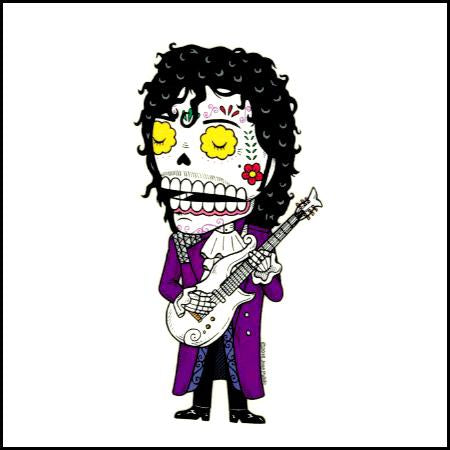 Prince Sugar Skull Sticker