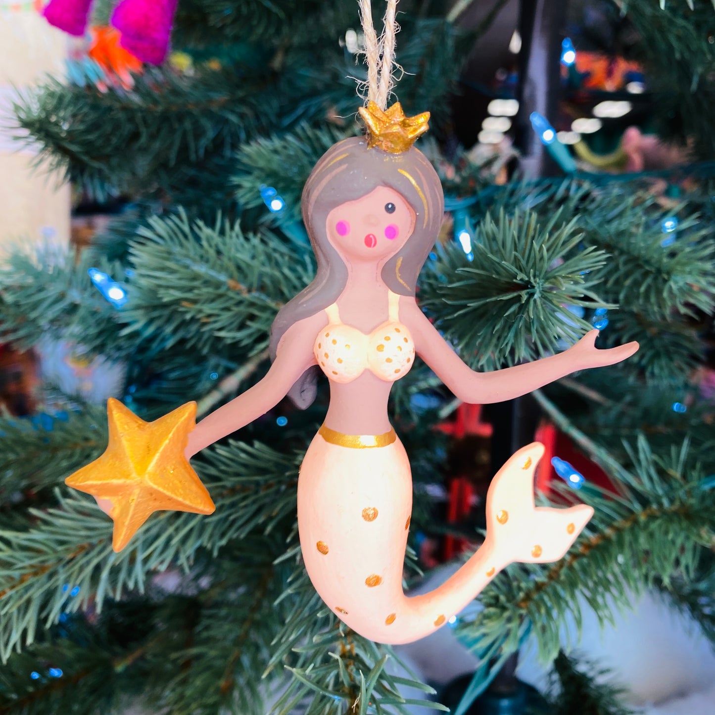 Mermaid Colorful Resin Assorted Ornament