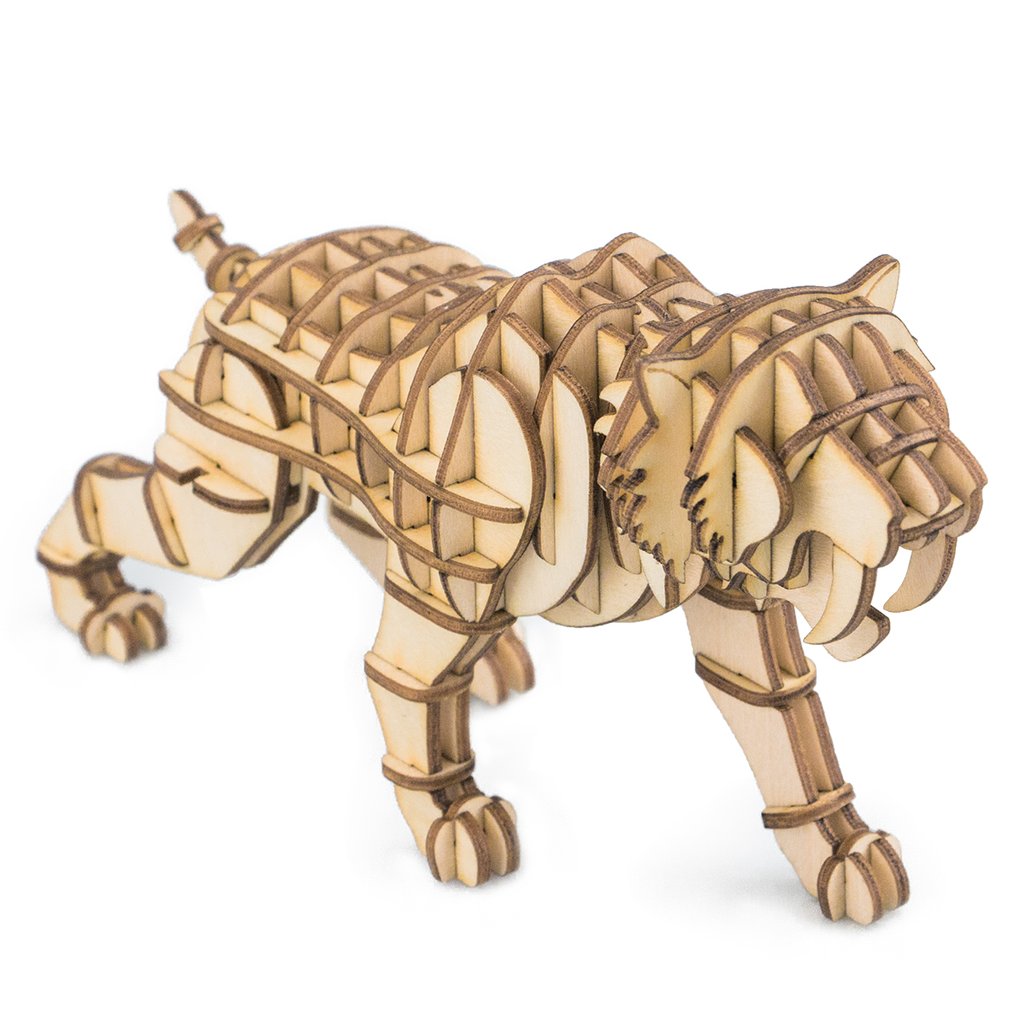 Sabertooth Tiger 3D Wooden Puzzle