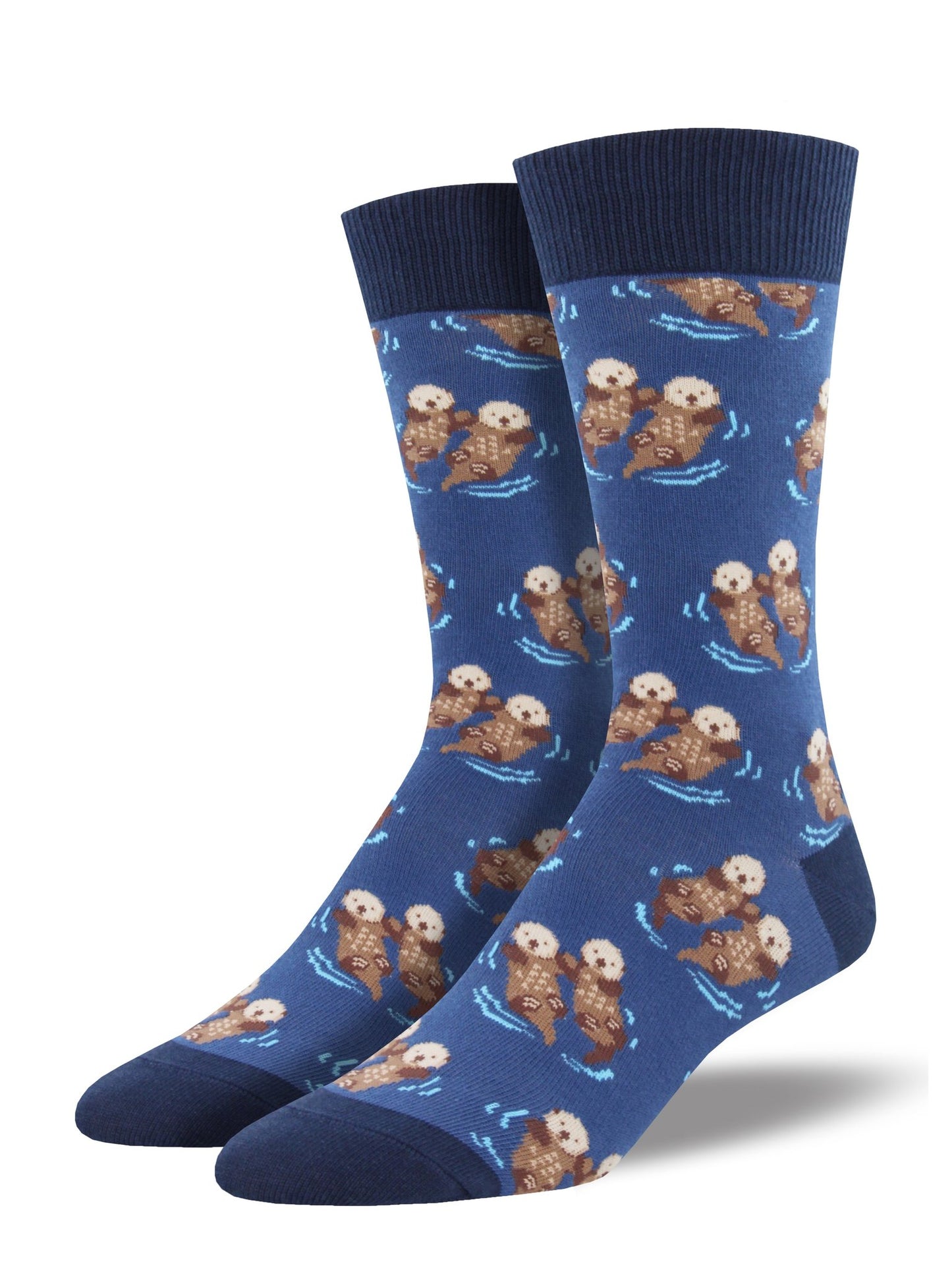 Significant Otter Men's Crew Socks Blue