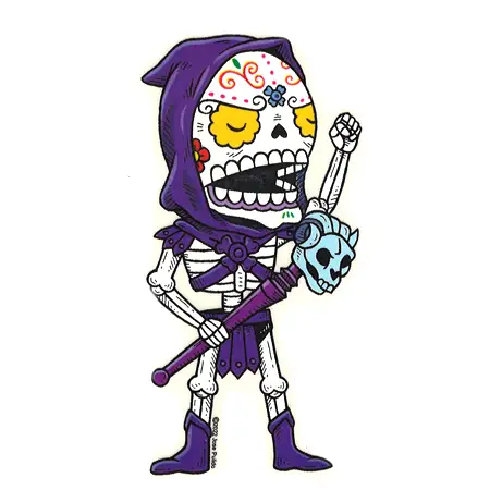 Skeletor Sugar Skull Sticker Masters Of The Universe